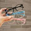 Round Anti Radiation Silicone Glasses for Kids 3-12Years Old Computer Anti-blue Light Eyeglasses