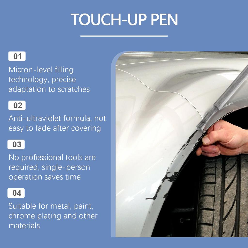 Ручка для удаления царапин на автомобиле, антикоррозийная, водонепроницаемая, самодельная, металлическая, для колес, аварийный инструмент, уход за лакокрасочным покрытием автомобиля, 10 мл