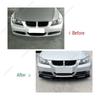 Front Bumper Lip Splitter Diffuser For BMW 3 Series E90 E91 318i 320i 330i 2005-2008 Pre-Facelift ABS Spoiler Body Kit Tuning