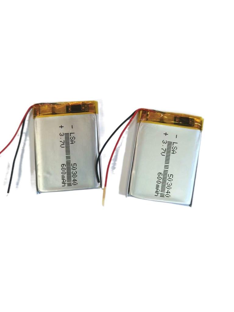 503040 Polymer Lithium Battery 600mAh 3.7V for Driving Recorder, Bluetooth Speaker, LED Light
