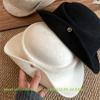 Solid Color Top Hats Curled Fisherman Hat Retro French Beret