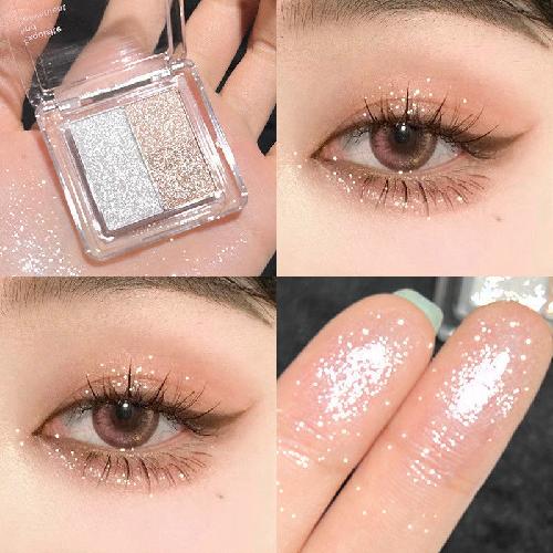 Палетка теней для век Ice Grape Pink Purple с глиттером, перламутром, шиммером, осветляющая, для студентов, светлой кожи, портативный подарочный набор
