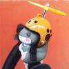 Useful Hole Design Seated Lightweight Propeller Cartoon Animal Figurine Decor Bicycle Horn Accessories
