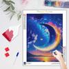 Алмазная картина для взрослых, наборы, Пейзаж, Луна, сделай сам, вышивка крестиком, Алмазная мозаика, подарок, украшение стены 30x40 см/12x16 дюймов