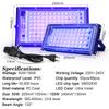 50W 100W 150W LED UV Light UV Floodlight 395nm 400nm 220V Ultravilet Lamp DJ Disco Party Stage Backlight LED Flood Light
