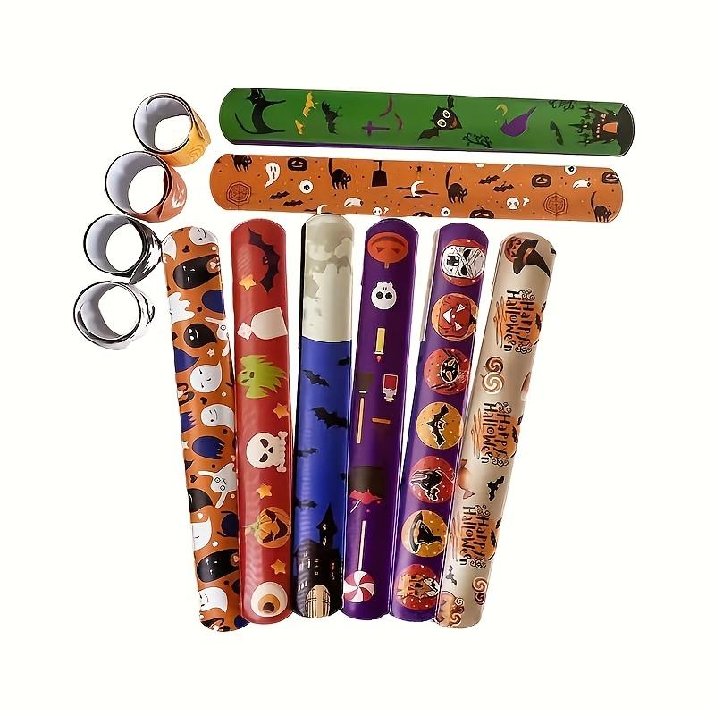 12/24 шт. Браслеты-хлопушки на тему Хэллоуина Идеально подходят для Хэллоуина, Фестиваля привидений, Вечеринки с розыгрышами, Подарки, Украшение, Подарочный пакет для детского сада