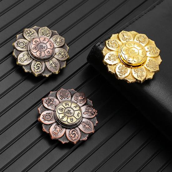 1/2 шт. Медитация Будда Лотос Спиннер Игрушка Снятие Стресса Тревоги Подростки Взрослые Гироскоп для Кончиков Пальцев Портативная Дорожная Сенсорная Вращающаяся Игрушка