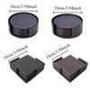 6Pcs Holiday Gift Heat-resistant Leather Coaster Business Luxury Tea/Coffee Cup Pad Non-slip with Base Insulation Mat Party