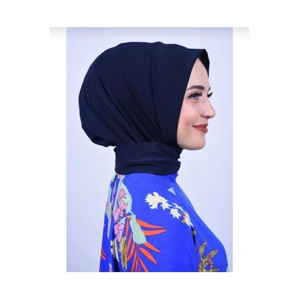 Snap Cap Hijab Swimsuit Top Matching Sea And Pool Bonnet Hijab