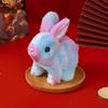 Милая яркая электрическая игрушка-кролик с шевелящимися ушами, подарок для детей, интерактивная плюшевая игрушка, издает звуки, кролик-игрушка для детей