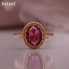 PATAYA 585 розовое золото цвет классический розовый красный искусственный циркон серьги кольцо кулон ожерелье комбинированный комплект