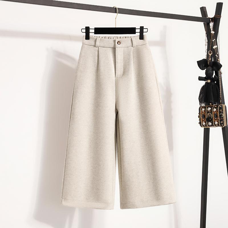 DIMANAF 2025 Осень Зима Женские Брюки Большого Размера Толстые Теплые Модные Женские Длинные Брюки Оверсайз Свободные Штаны