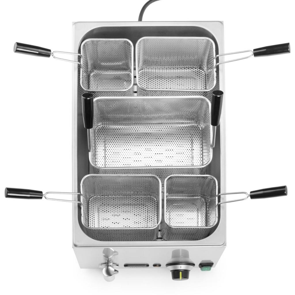 Makaroniarka warnik urządzenie do gotowania makaronu 5 koszy 25 l 3500 W