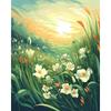 Картина по номерам Цветочный пейзаж Ручная роспись Картины Подарок DIY Картинки по номерам Наборы для рисования на холсте Главная