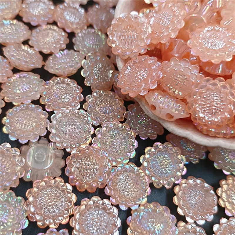 20 шт. свободные бусины с двойным отверстием AB цвета, подвески, бусины подсолнечника для изготовления ювелирных изделий, сделай сам, материал для изготовления бисера ручной работы