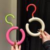 5 шт. Дофаминовые цветные вращающиеся крючки для дверей без сверления, Современные пластиковые многоцелевые вешалки для шарфов, шляп, сумок, ключей