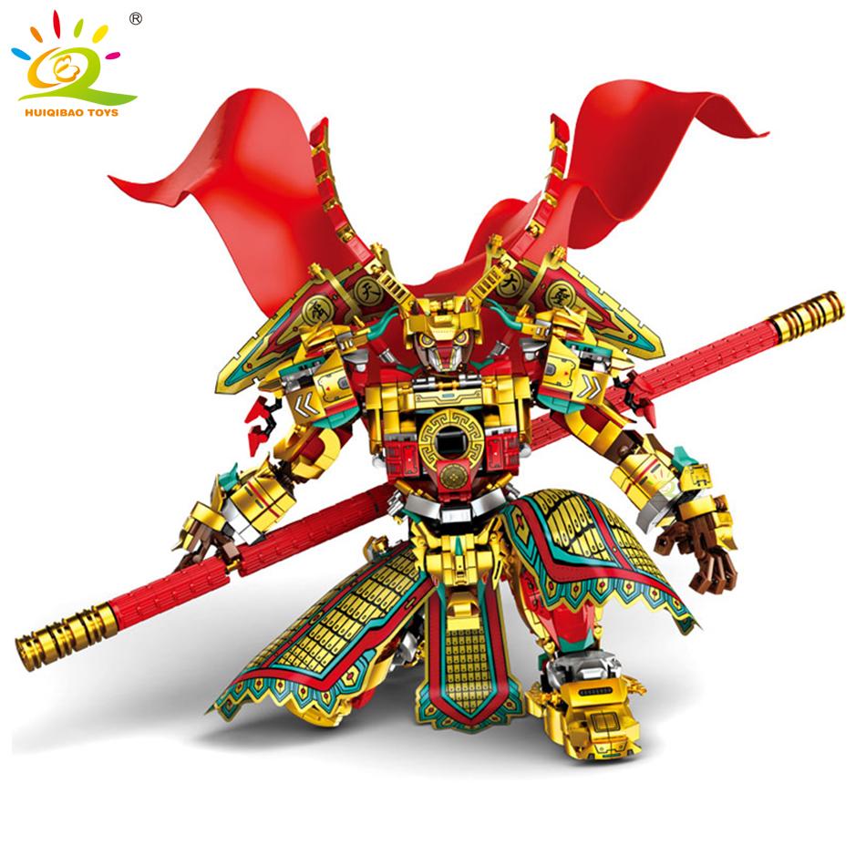 Конструкторы Monkey King Monk, Сунь Укун, Monkie Mecha, городские кирпичи, модельный набор, детские игрушки, детский подарок