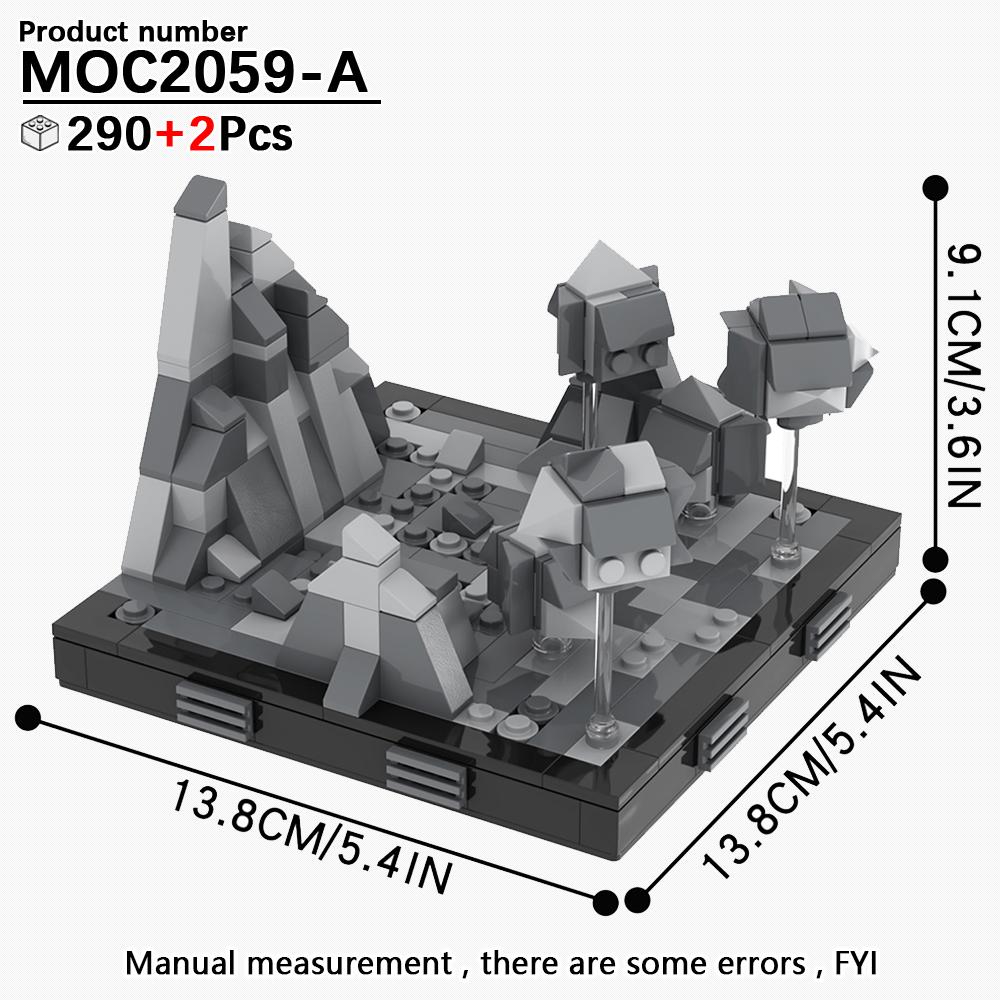MOOXI Серия «Космические войны» Сценарная модель MOC Кирпич DIY Диорама Взрослые Детские Игрушки Набор строительных блоков Монтессори Подарки Украшение