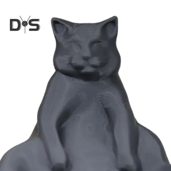 Ленивый толстый кот, украшение, 3D-печать, реалистичный дизайн, фигурка кота из PLA, реалистичная статуя животного, украшение для котенка