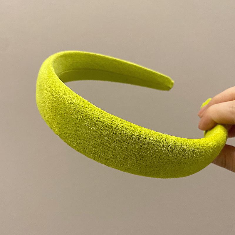 Разноцветная повязка на голову из плюшевой губки Dongdaemun: Универсальная широкая шпилька для девочек