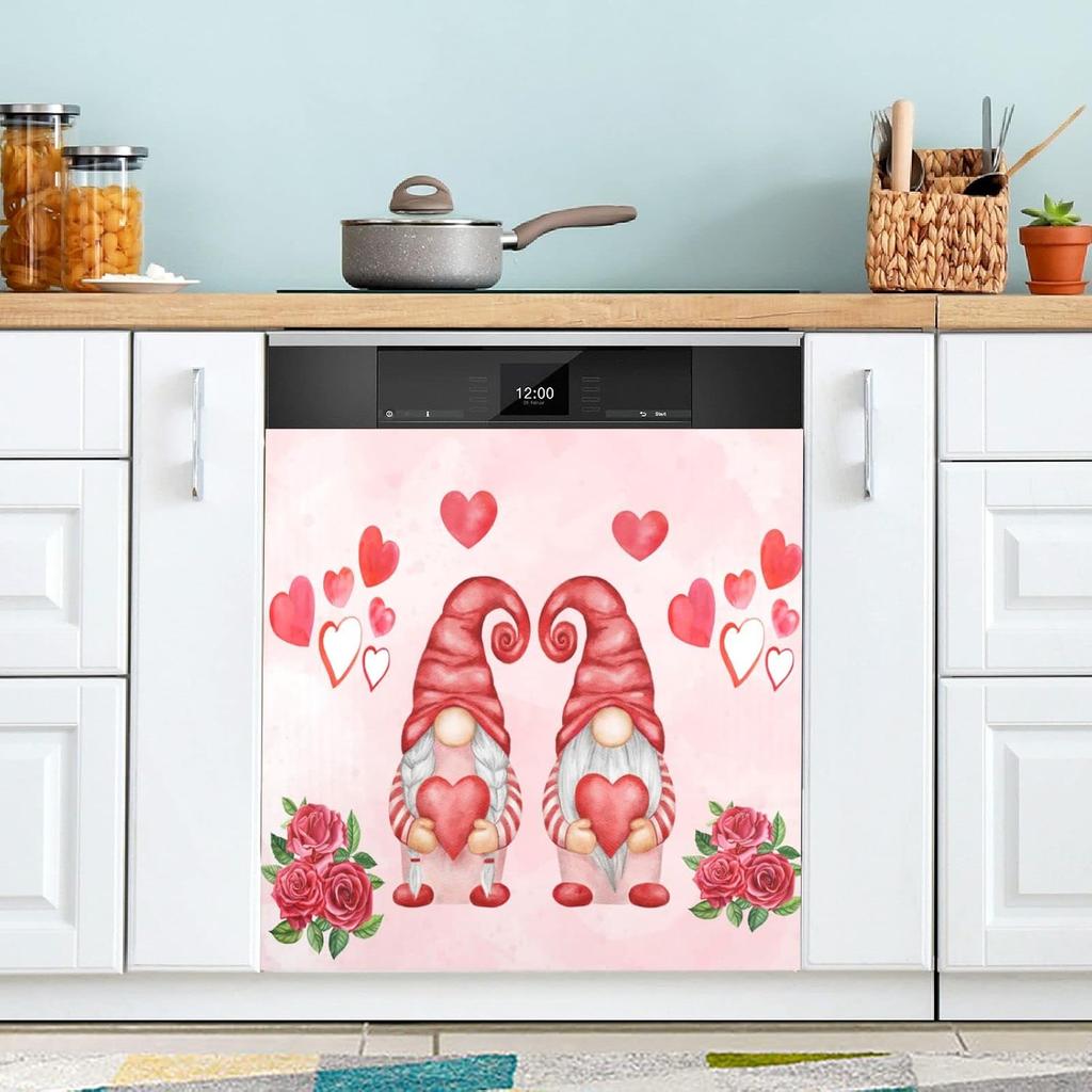 Кофейные темы Дизайн кафе Посудомоечная машина Магнит Чехол Магнитная наклейка Крышка дверной панели посудомоечной машины Магнит для холодильника Лист с наклейками Декор для кухни