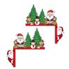 Wooden Door Frame Decor DIY Christmas Sticker NEW Christmas Decorative Corner Sign