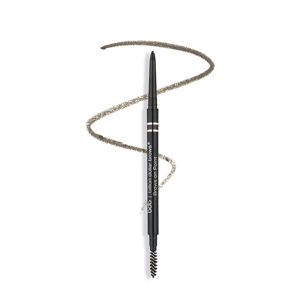 Billion Dollar Beauty Бровь на миллиард долларов, бровь на точке: Микрокарандаш для бровей, серо-коричневый, 0,06 г (0,002 унции)