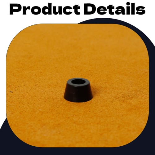 JooBsoso Rubber Feet, 12-Piece Set, D13x10xH7mm, Cushion Rubber, Anti-Vibration Rubber, Screw Mount, Rubber Cushion, Rubber Sole