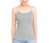 Laulea Akoakoa Gray XL Cotton Camisole with Cup Simple and Solid Cotton Plus Size Stretchy and Plus Size Underwear with Plus Size Underwear 100% Pads,
