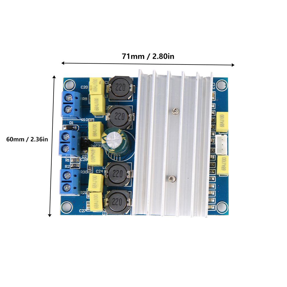 50W*2 100W TDA7492 High Power Digital Power Amplifier Board W   Radiator