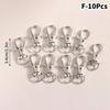 10Pcs Swivel Lobster Hook Clasp Keyring Snap Clasp Bag Jewelry Trigger Buckle
