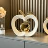 Premium Apple Ornament Niche Living Room Decoration Light Luxury Home Foyer TV Wine Cabinet Housewarming New Home Gift