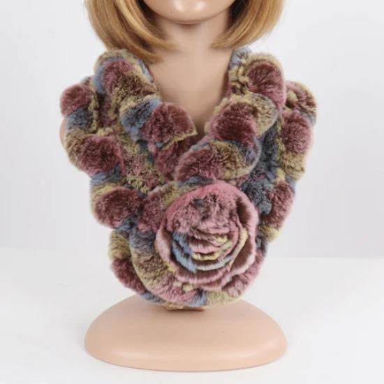 Новые женские зимние наборы шапка и шарф из натурального теплого меха кролика рекс, вязаные шапки и шарфы из натурального меха, муфта