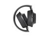 Sony Наушники на съемном пульте ДУ и микрофоне угольно-черные B h.ear MDR-100A Совместимые с высоким разрешением, герметичные, складные,