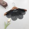 Solid Color Detachable Fake Collar Cloth Decorative Breathable Lace Detachable Collar Pearl Button Shoulder Wraps Ladies