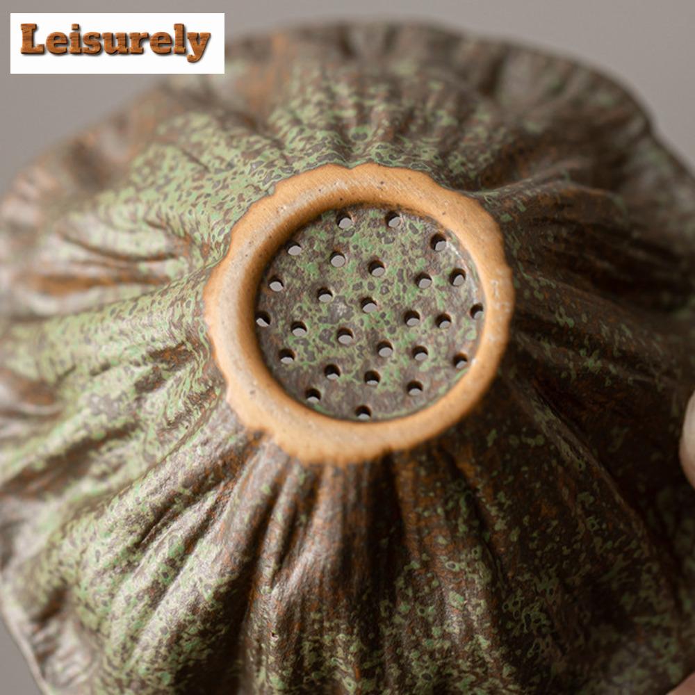 Китайский керамический заварник для чая Kiln Change Cyan, ситечко для чая Zen, бытовая техника для приготовления чая, чайный фильтр, коллекция чайных сервизов