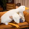 Kawaii Big Goose Plush Toys Lovely White Duck Plush Pillow Stuffed Soft Animal Cushion Comfort Accompany Dolls for Children Baby
