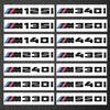 3D ABS Black Car Trunk Letters For BMW 116i 118i 120i 125i 130i 135i 140i Logo Emblem Sticker F20 E87 F21 Auto Accessories PO2