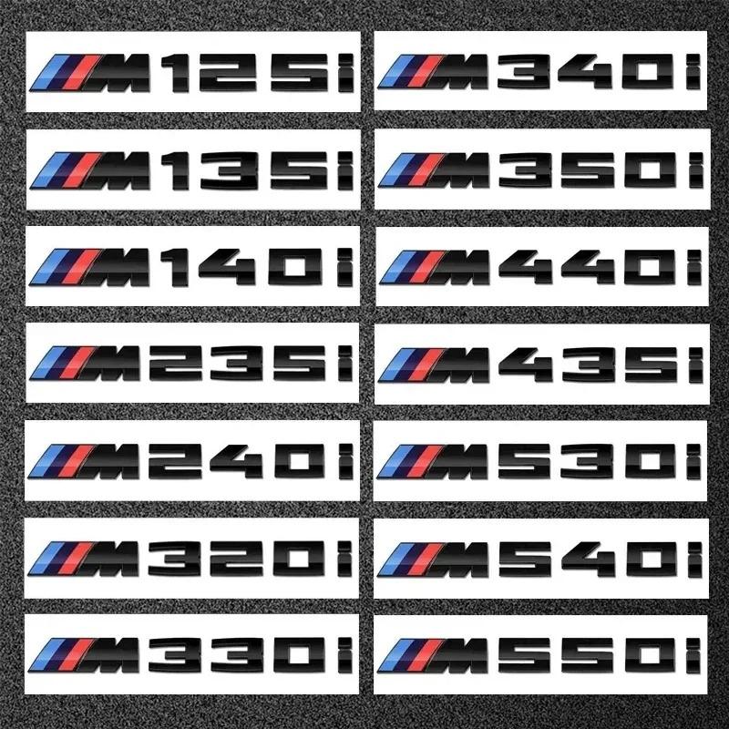 3D ABS Black Car Trunk Letters For BMW 116i 118i 120i 125i 130i 135i 140i Logo Emblem Sticker F20 E87 F21 Auto Accessories PO2