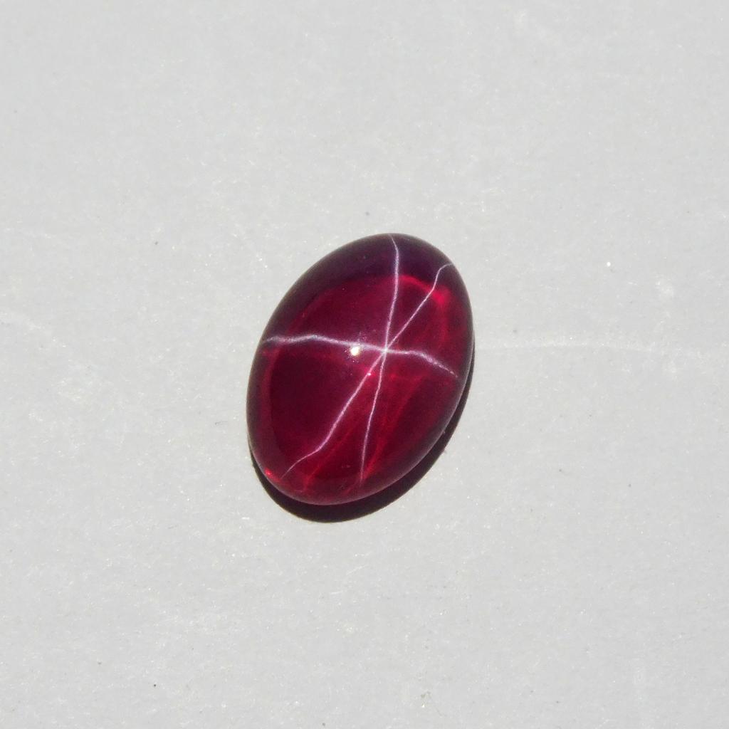 Natural Red Ruby Loose Gemstone 9.40 ct Oval Shape Star for Jewelry Making and Gem Collections