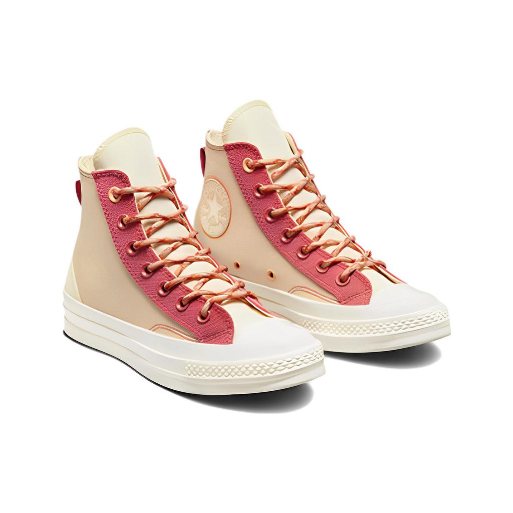 Converse Chuck 70 High Colorblock Overlay - Rhubarb Pie Unisex Sneakers Brown Orange-Haven A05128C