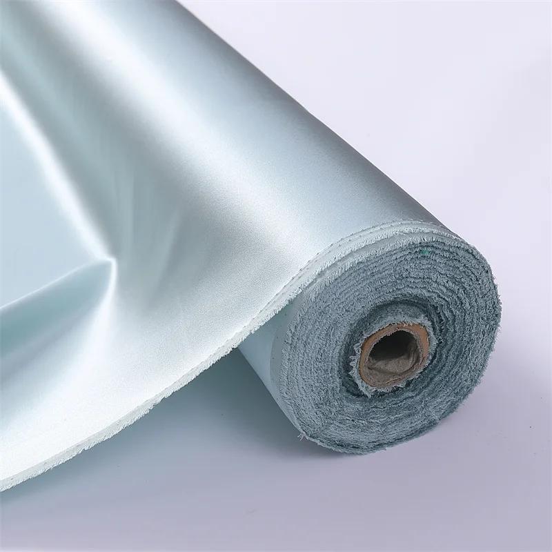 22 Момме 100% чистый шелк тутового шелкопряда ткани шармез текстильная вышивка одежда простая атласная шелковая ткань 100x114 см