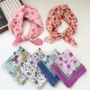Cotton And Linen Small Square Scarf Silk Scarf Women'S Spring And Autumn New Style Artistic And Versatile Fashionable Temperament Headband Scarf