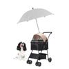 Parasol for Pet Parasol for Stroller Dog Diameter 75cm [flowbloo] Cart, Stroller, Sunshade, Cart, Parasol, Gray,