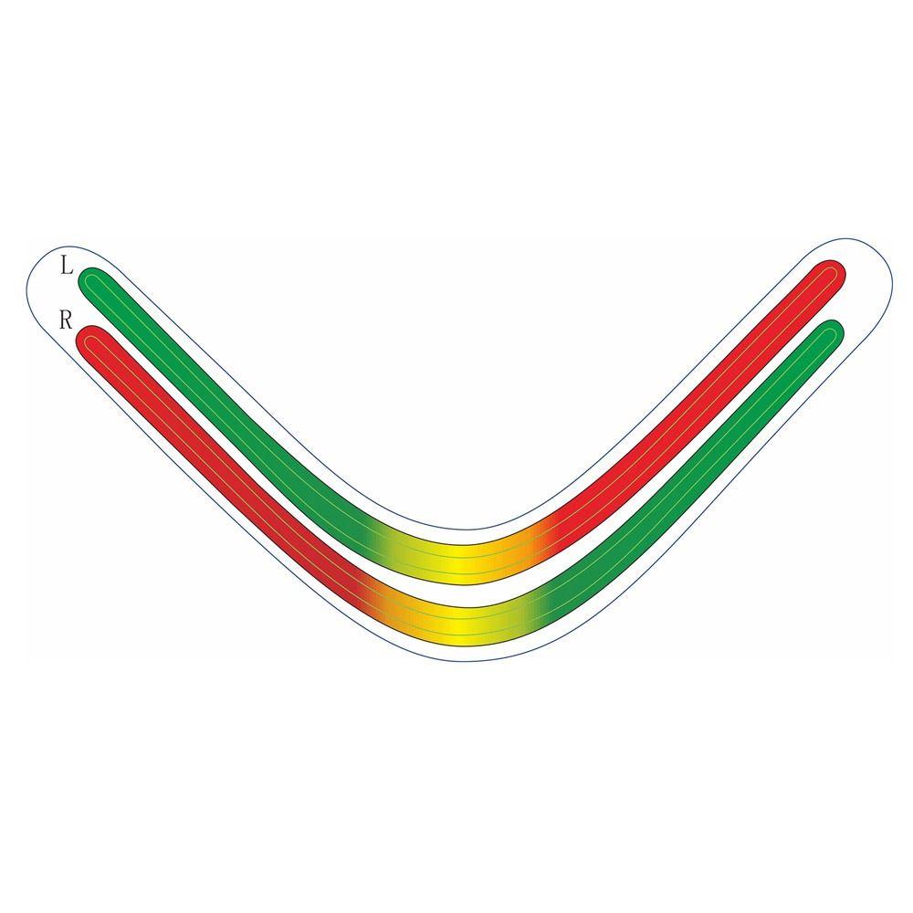 LED Luminous Rainbow Gradient Decals Light Bar LED Lightbar Stickers