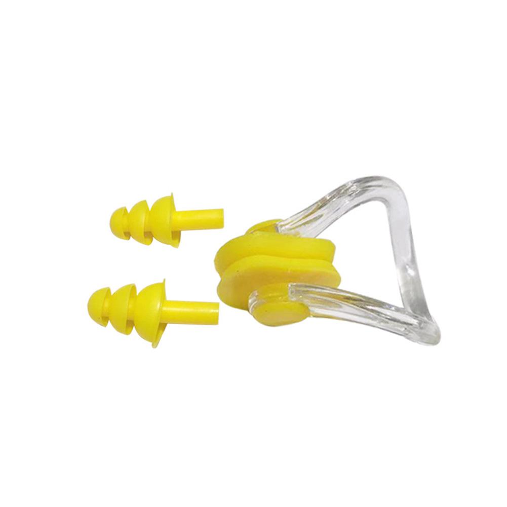 W12 Swimming Earplugs Nose Clip Set Waterproof Silicone Swimming Equipment For Surfing Diving Swimming
