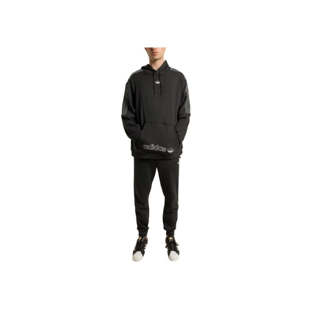 Adidas Оригинальные мужские толстовки Sprt Series Comfortable Three-Stripe Hoodie Black GN2470