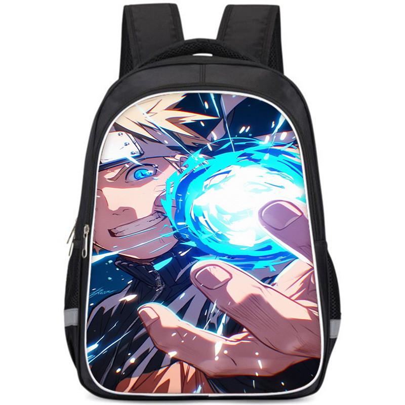 Стильный рюкзак Naruto из ткани Оксфорд, легкий и вместительный, школьная сумка для мальчиков и девочек