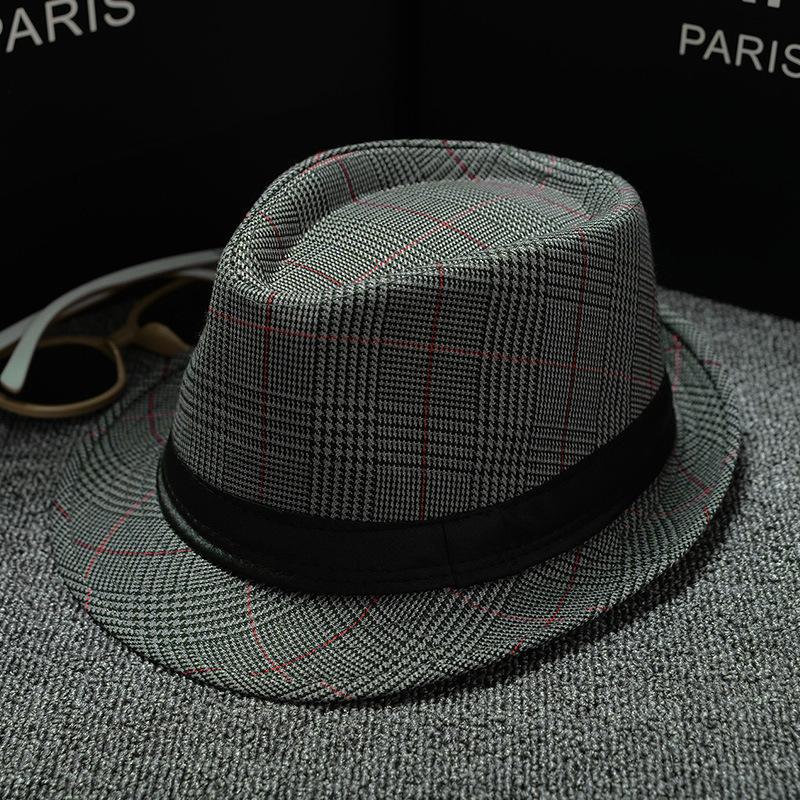 Панама из хлопчатобумажной и льняной ткани, однотонная шляпа-цилиндр, шляпа в стиле джаз, шляпа от солнца, мужская и женская парная британская шляпа от солнца