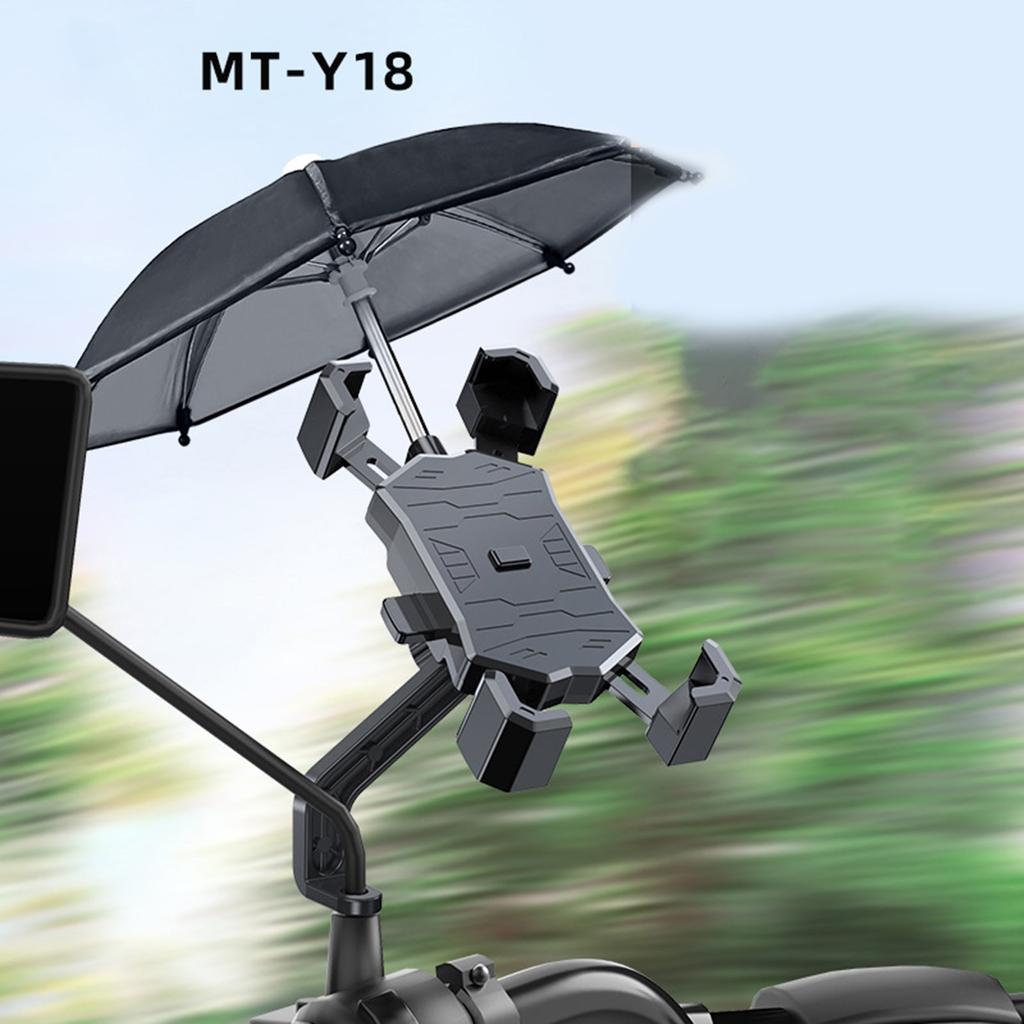 Universal Motorcycles Bicycle Umbrella Holder Waterproof SunshadePhone Navigation Bracket Mini Cycling Stand Accessories